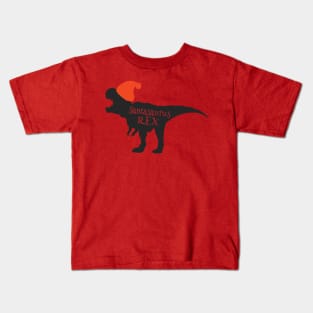 Santasaurus Rex, Santa Claus Dinosaur, Santasaurus Rex, Christmas Dinosaur, Dinosaur Kids T-Shirt